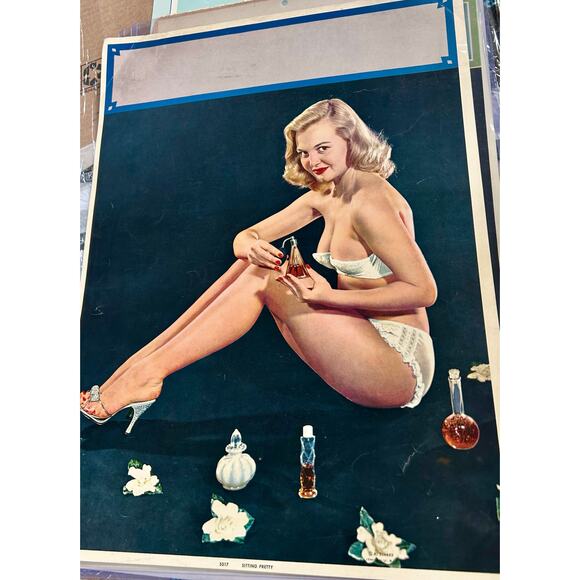 individual Double Sided Large 1956 Pinup Salesman Sample 3 Available - Picture 6 of 6